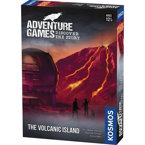 Adventure Games: The Volcanic Island board game box by Thames & Kosmos