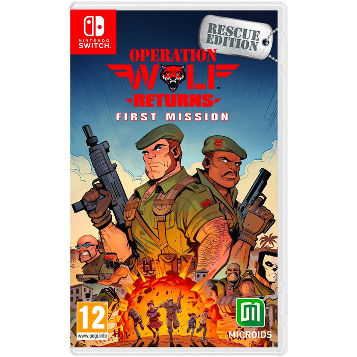 Operation Wolf Returns: First Mission - Rescue Edition Nintendo Switch doboz