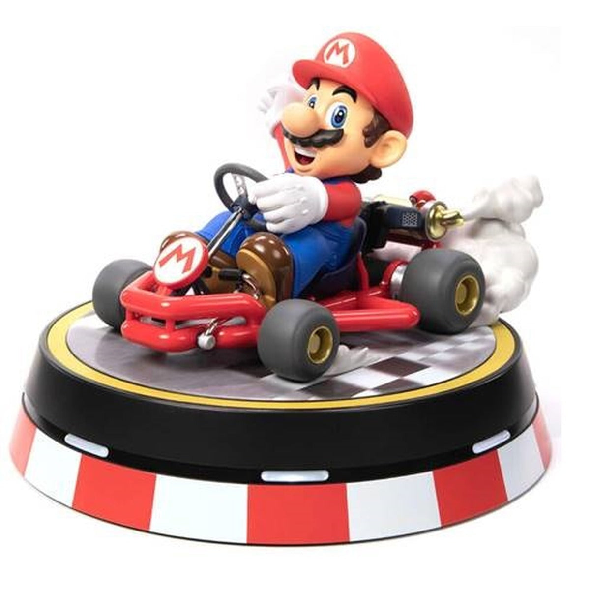 First4Figures Mario Kart Mario Collector's Edition PVC figura LED-talppal