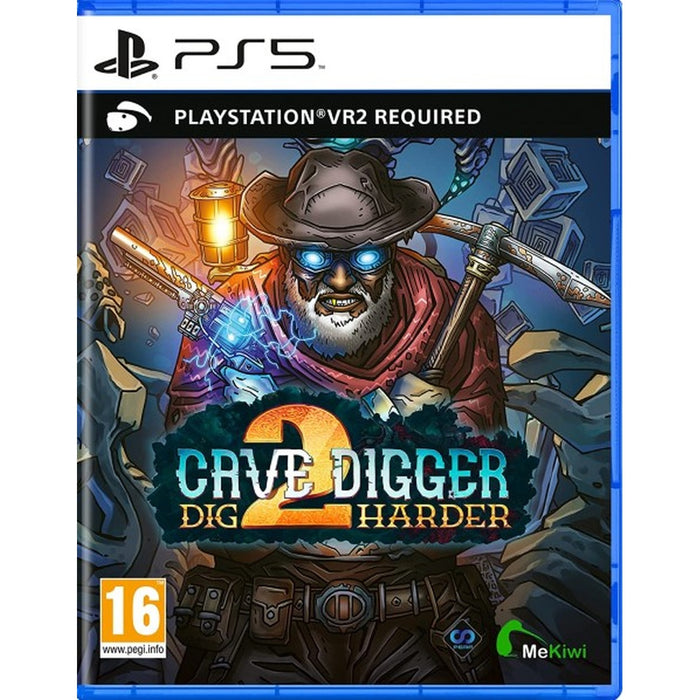 Cave Digger 2: Dig Harder PlayStation 5 dobozos kiadás borítója – Perp Games