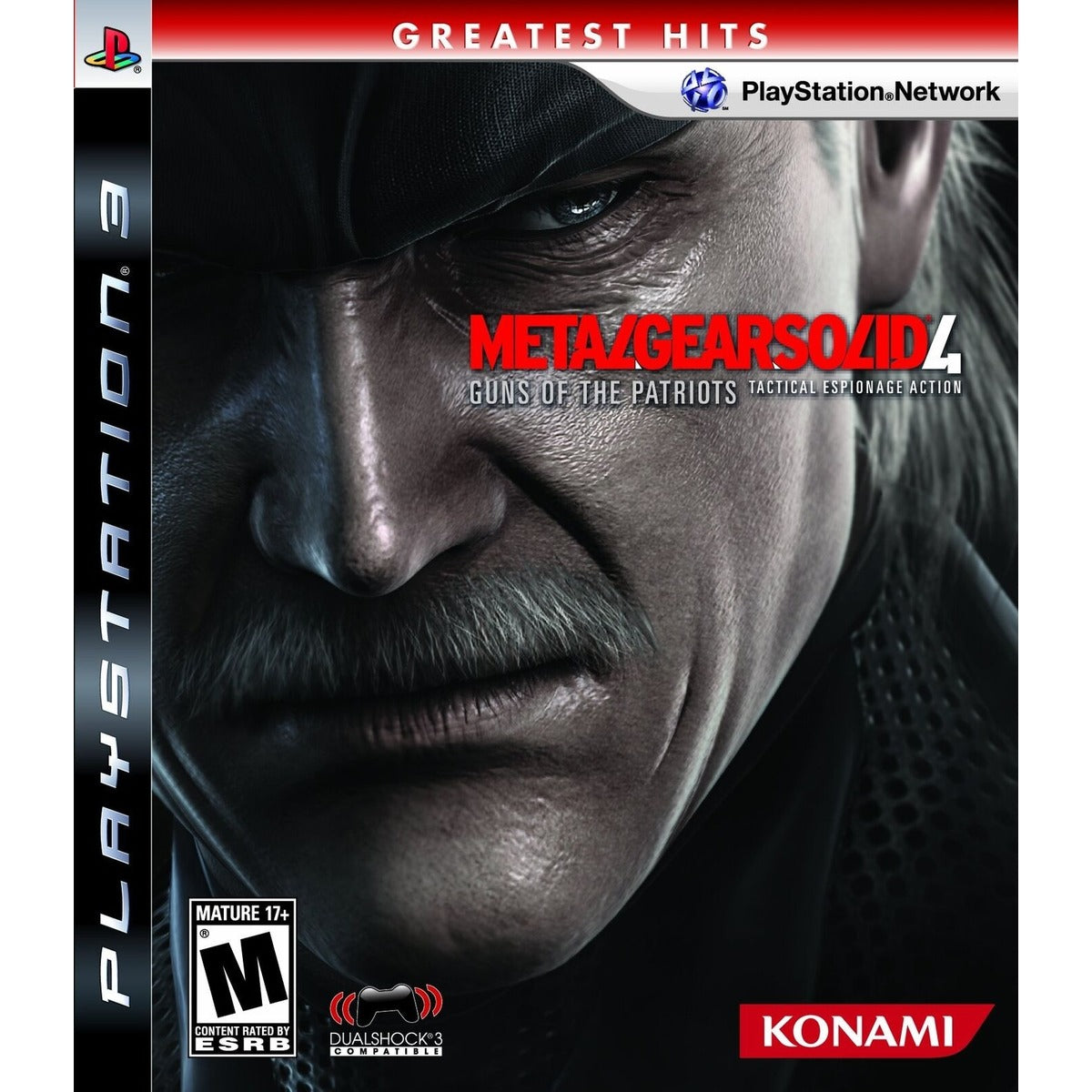 Metal Gear Solid 4: Guns of the Patriots Greatest Hits PlayStation 3 box art