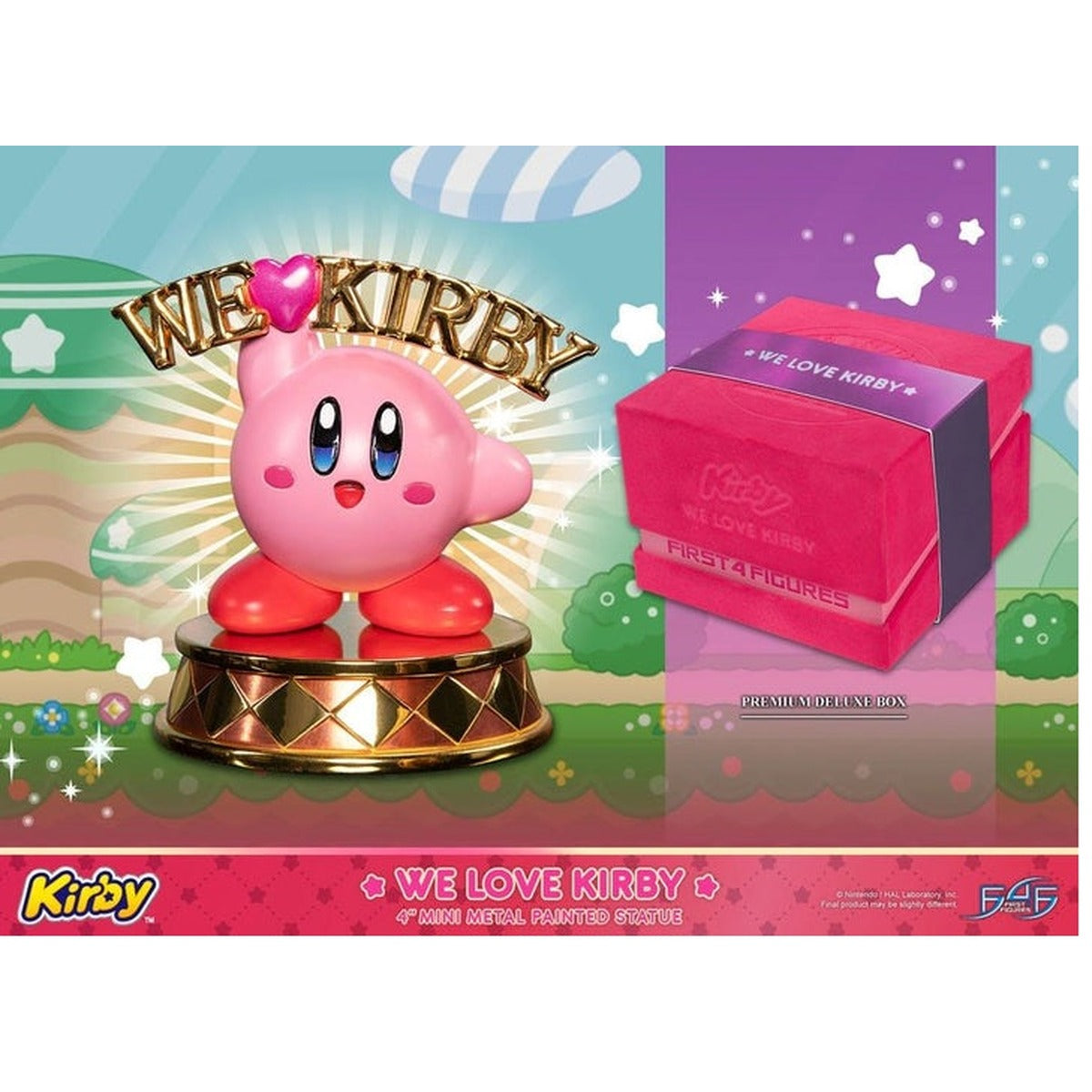 First4Figures Kirby We Love Kirby Mini Die Cast 4 inch fém szobrocska