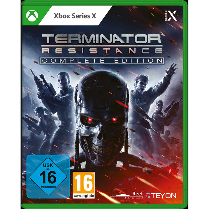 Terminator: Resistance Complete Edition Xbox Series X játék doboza – német kiadás