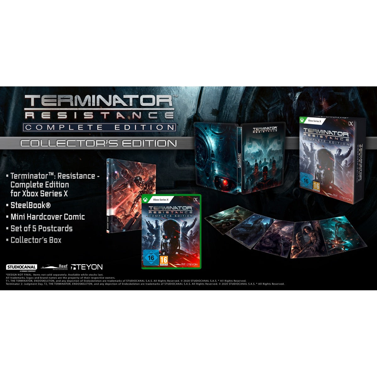 Terminator: Resistance Complete Collector's Edition Xbox Series X – német borító