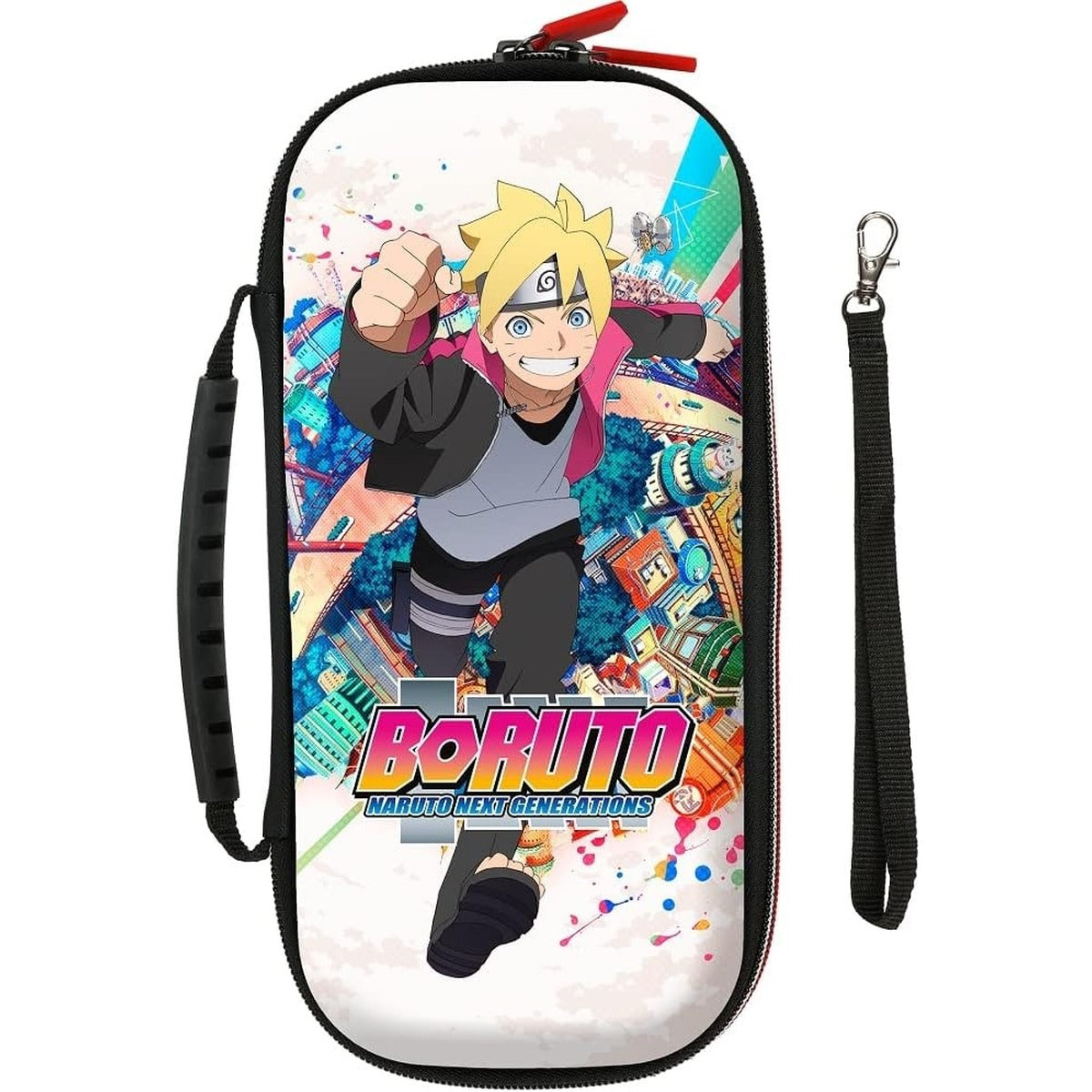 Konix Boruto World Gaming Carry Bag for Nintendo Switch with Boruto-themed exterior artwork
