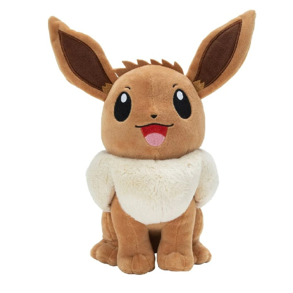 Jazwares Pokémon Eevee 12-inch plush soft toy, front view