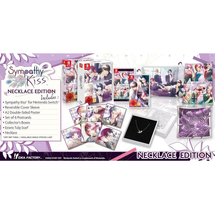 Sympathy Kiss Necklace Edition Nintendo Switch doboz és gyűjtői kiadás tartalma