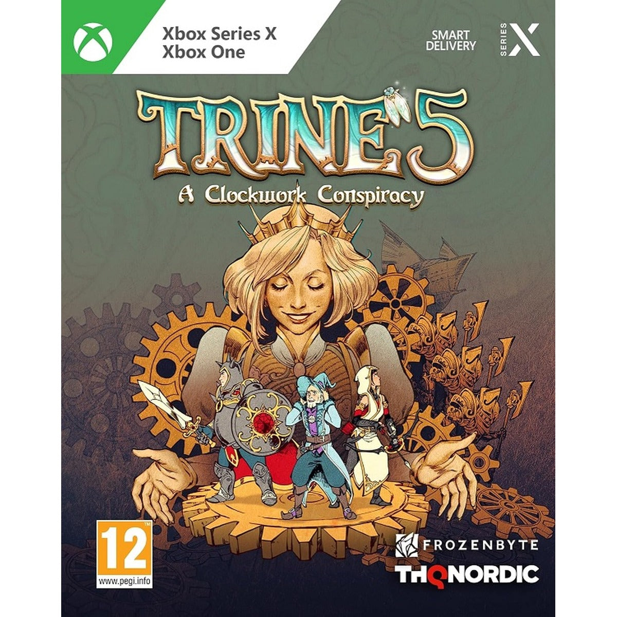 Trine 5: A Clockwork Conspiracy Xbox Series X borító
