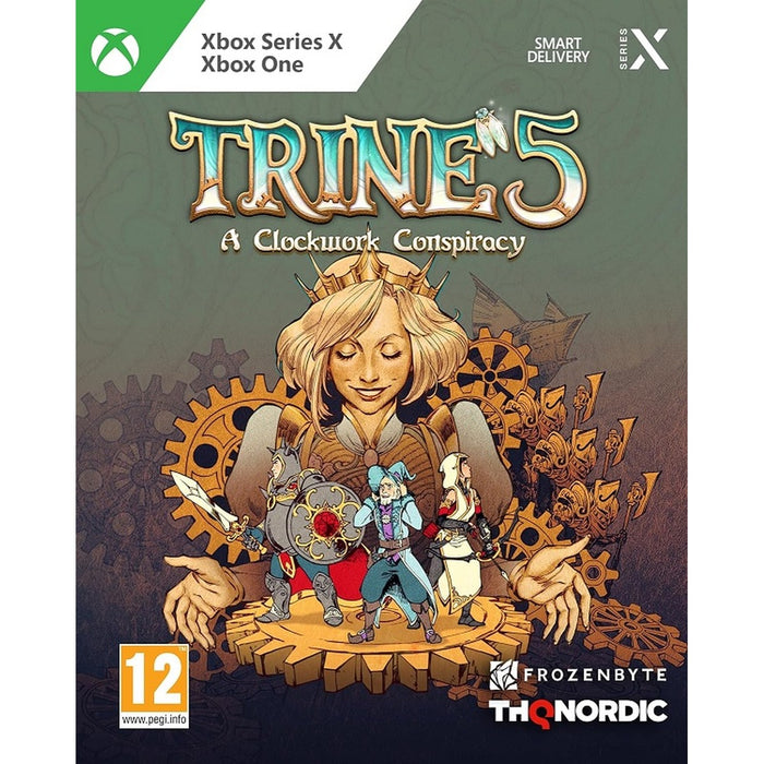Trine 5: A Clockwork Conspiracy Xbox Series X borító