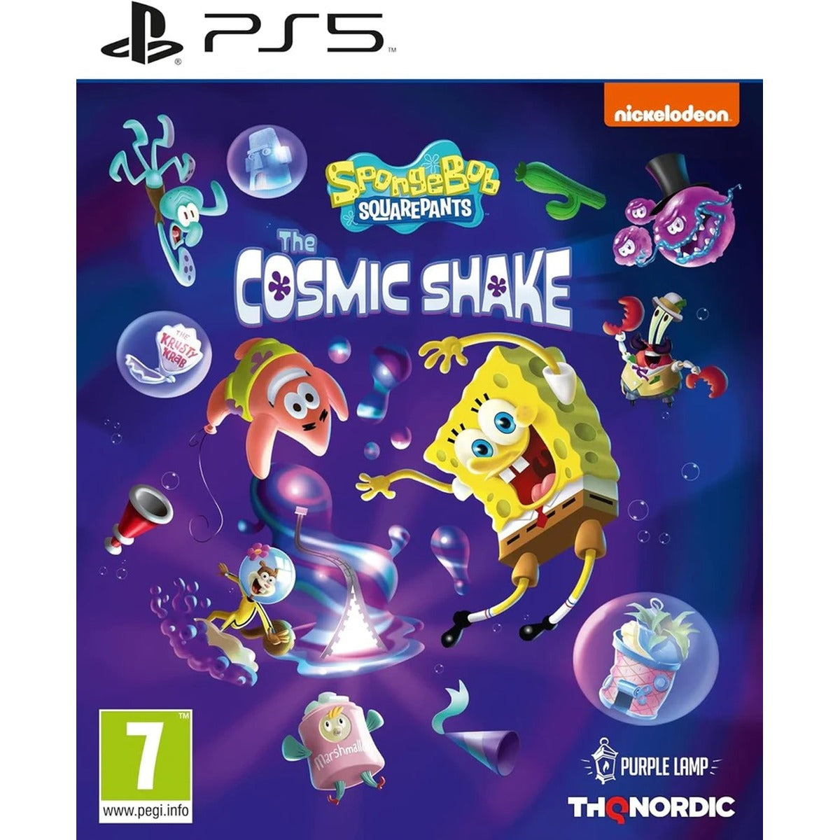 SpongeBob SquarePants: The Cosmic Shake PlayStation 5 borító