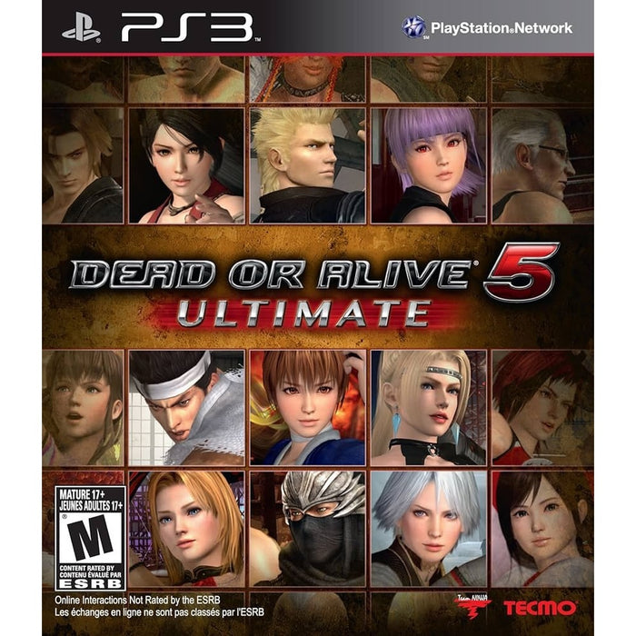 Dead or Alive 5 Ultimate – PlayStation 3 borító