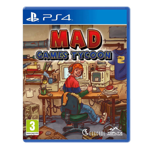 Mad Games Tycoon PlayStation 4 játék doboza