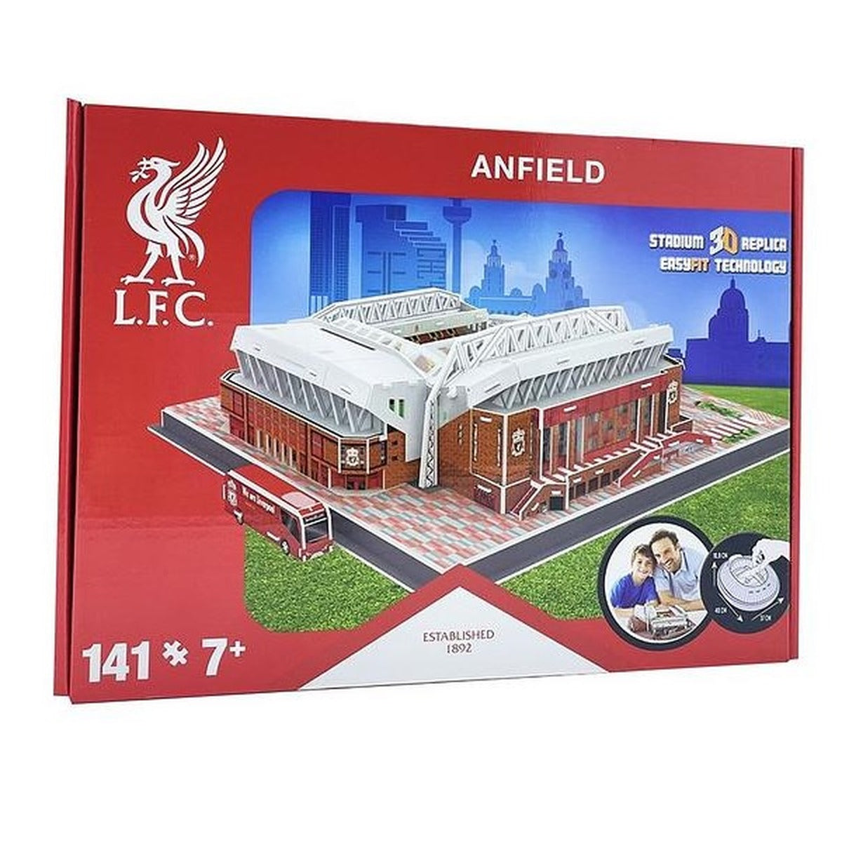 3D Stadium Puzzles Liverpool Anfield box by Paul Lamond Games