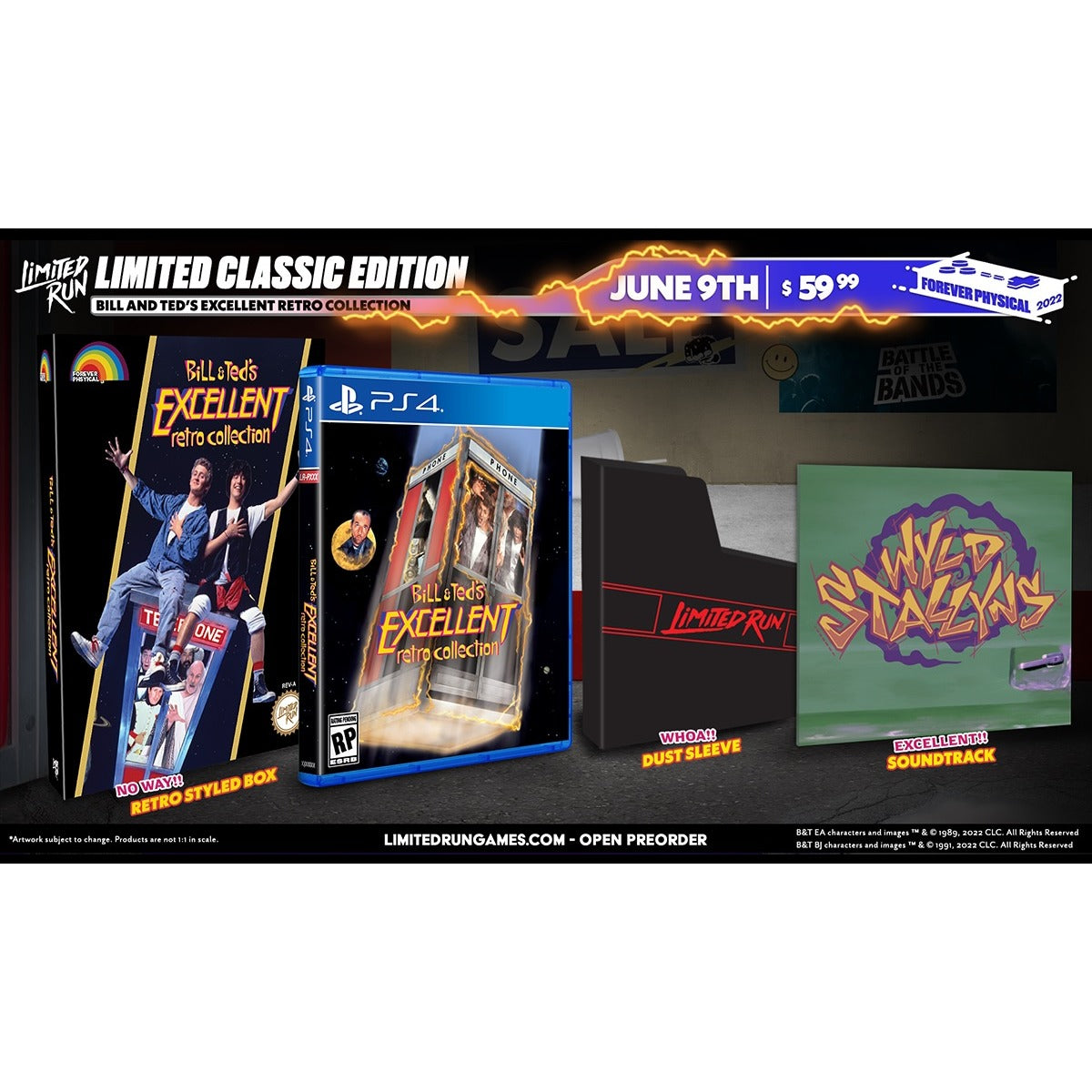 Bill & Ted's Excellent Retro Collection Collector's Edition PS4 box – Limited Run #25