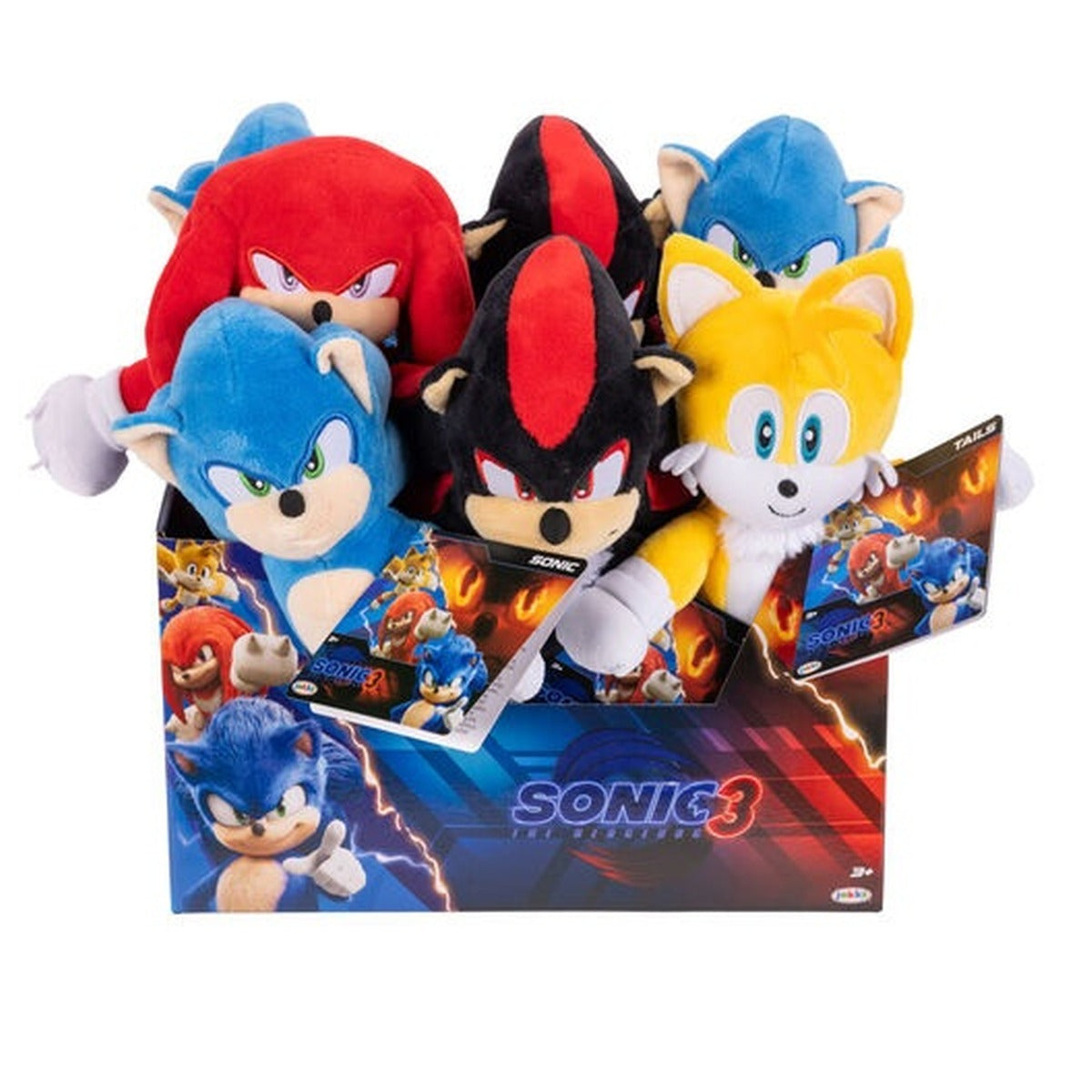 Sonic The Hedgehog 3 Basic 9-inch Plush soft toy by Jakks Pacific