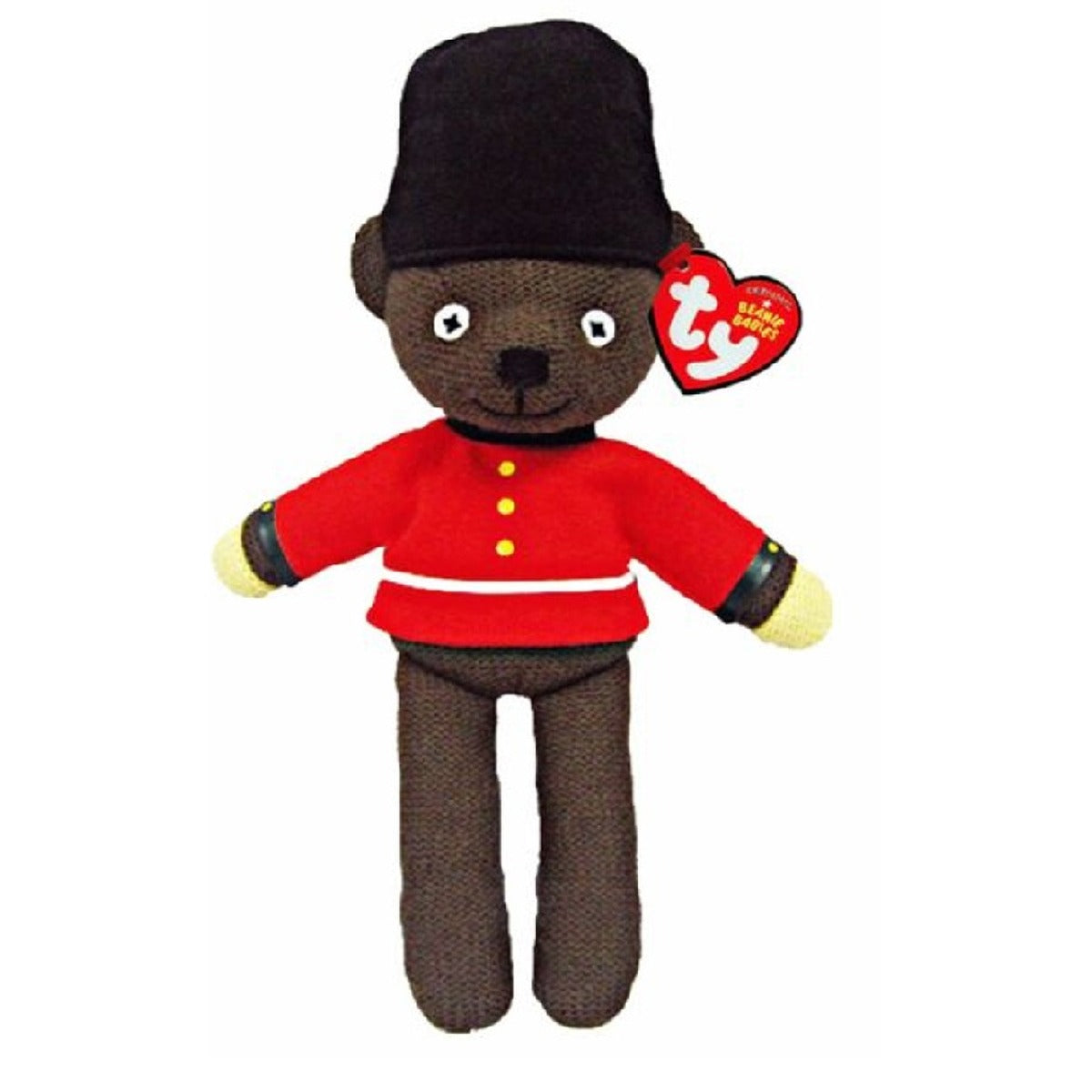 Ty Beanie Babies Mr. Bean's Teddy plush in Guardsman uniform
