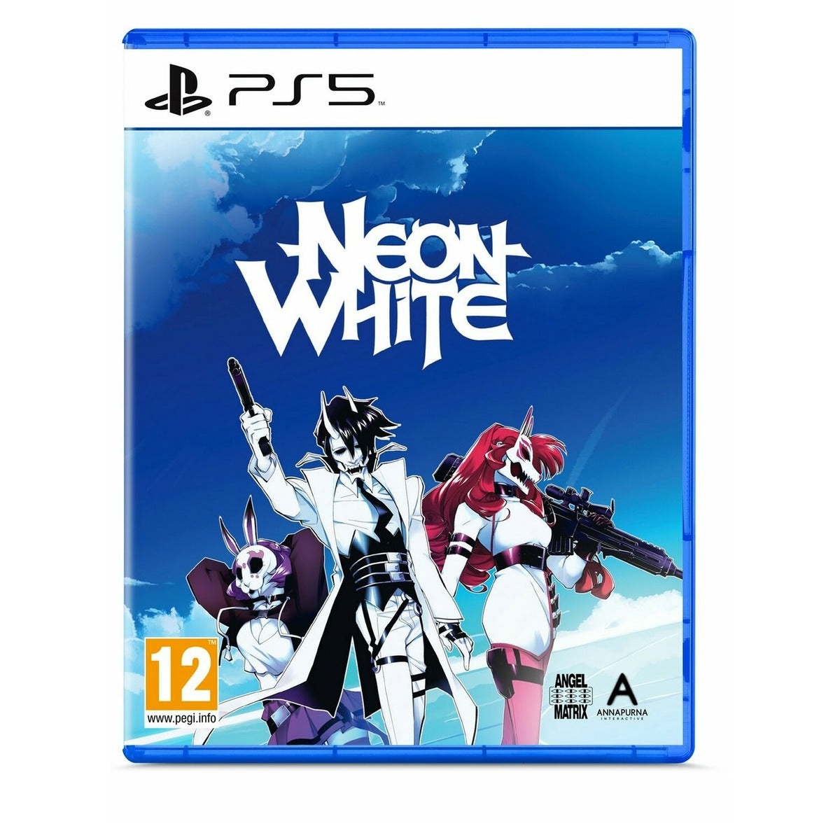 Neon White PlayStation 5 fizikai kiadás borítója