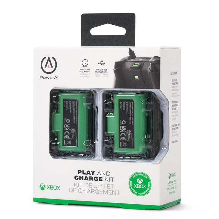 PowerA Play and Charge Kit fekete Xbox Series X|S-hez – doboz