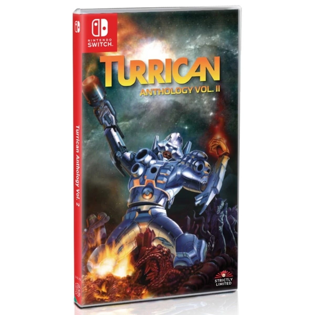 Turrican Anthology Vol. 2 Nintendo Switch physical edition box art