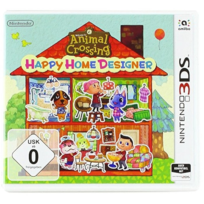 Animal Crossing: Happy Home Designer Nintendo 3DS játék doboza – német borítós kiadás