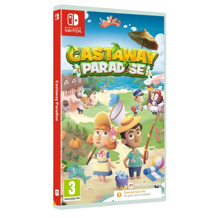 Castaway Paradise Code in a Box Nintendo Switch game box