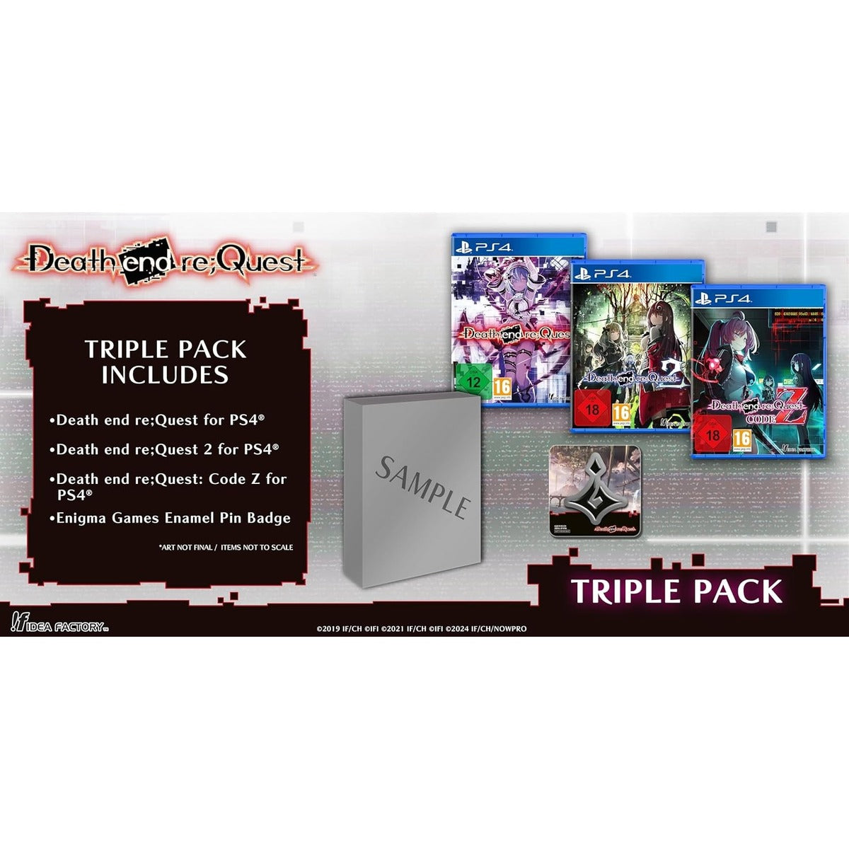 Death end re;Quest Triple Pack PlayStation 4 box art