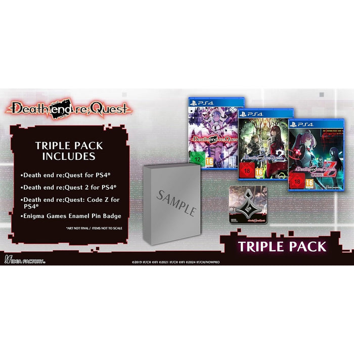 Death end re;Quest Triple Pack PlayStation 4 box art