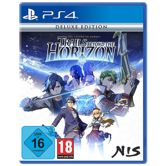 The Legend of Heroes: Trails beyond the Horizon Deluxe Edition PS4 box art (German)