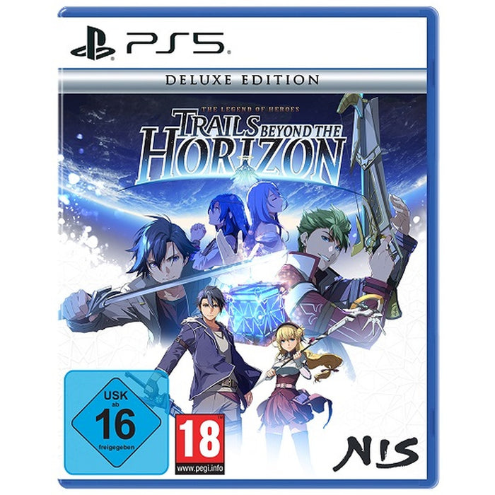 The Legend of Heroes: Trails beyond the Horizon Deluxe Edition PS5 box art (German)