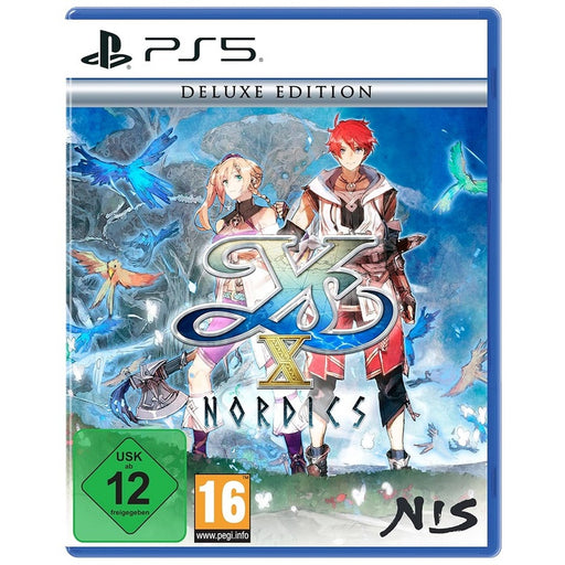 Ys X: Nordics Deluxe Edition PlayStation 5 játék doboza — német kiadás