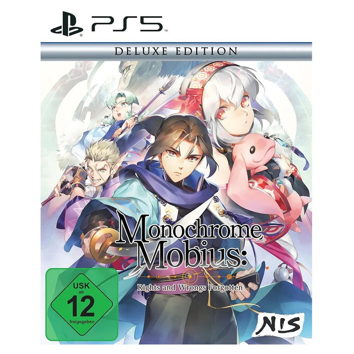 Monochrome Mobius: Rights and Wrongs Forgotten Deluxe Edition PS5 game box (German)