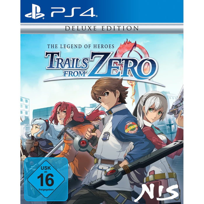 The Legend of Heroes: Trails from Zero Deluxe Edition PS4 game box (German)