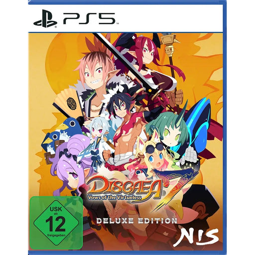 Disgaea 7: Vows of the Virtueless Deluxe Edition PS5 borító (német borító)