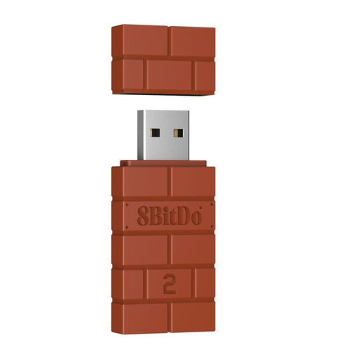 8BitDo USB Wireless Adapter 2 Brown colour variant box