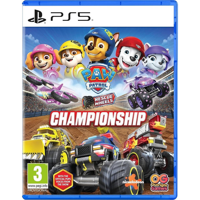 PAW Patrol Rescue Wheels: Championship PS5 box art