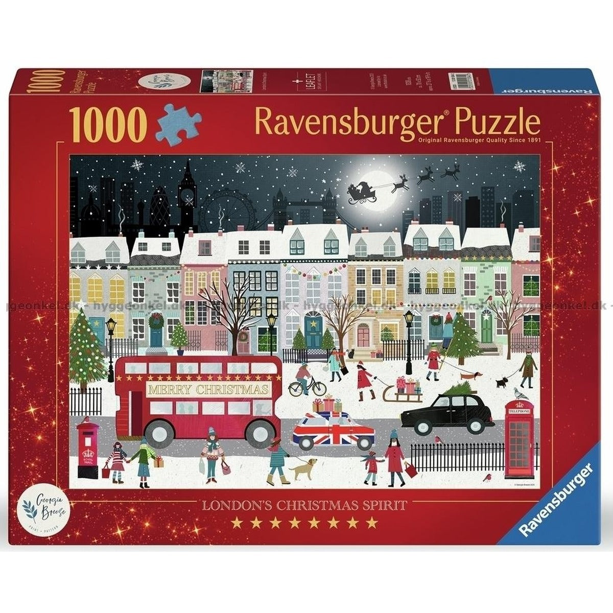 Ravensburger London's Christmas Spirit 1000-piece jigsaw puzzle box