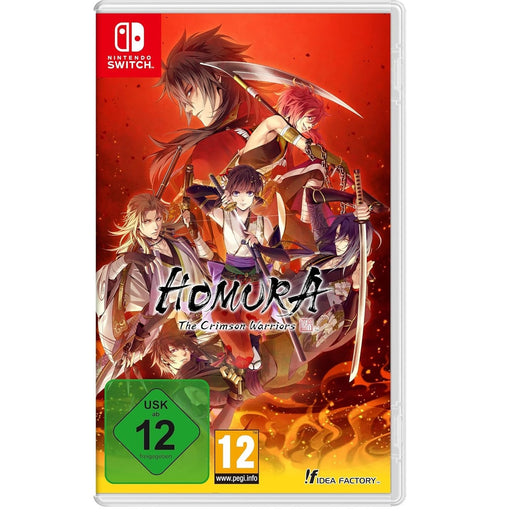 Homura: The Crimson Warriors Nintendo Switch játék doboza kártyacsomaggal