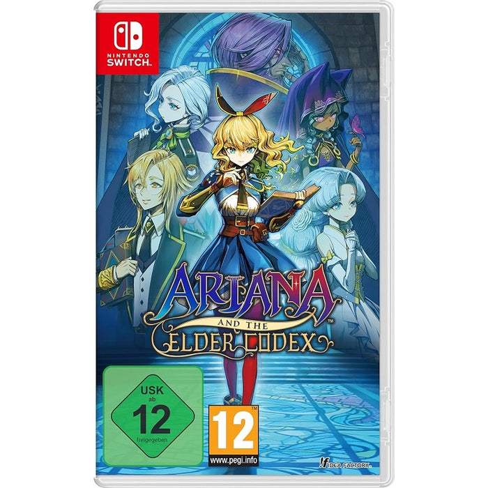 Ariana and the Elder Codex Nintendo Switch physical edition box art with bonus bookmark