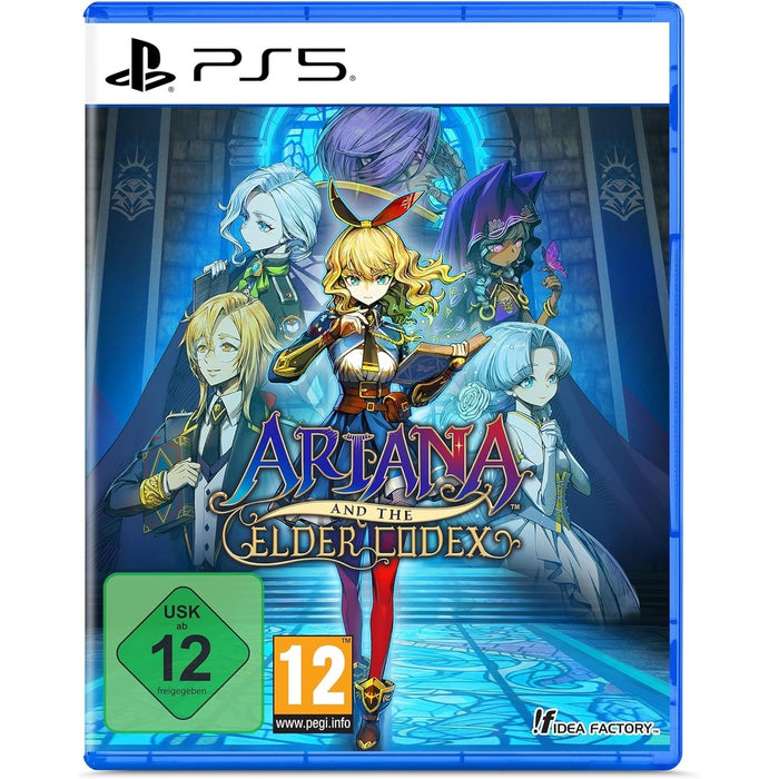Ariana and the Elder Codex Standard Edition PS5 box art with bookmark bonus item