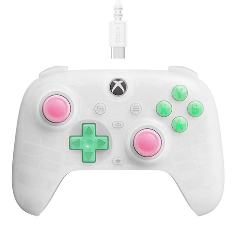 8BitDo Ultimate Mini Wired Controller translucent white edition box art