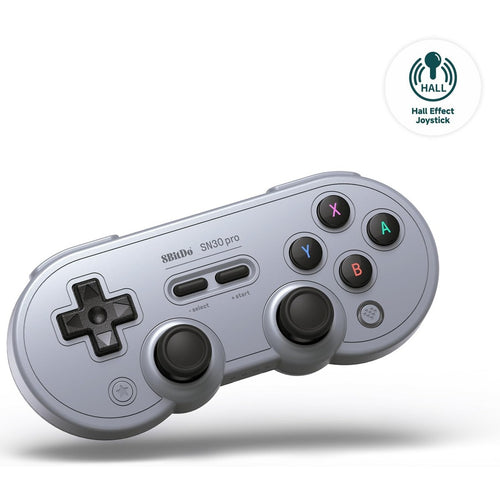 8BitDo SN30 Pro Bluetooth Controller in Grey colour variant, front view