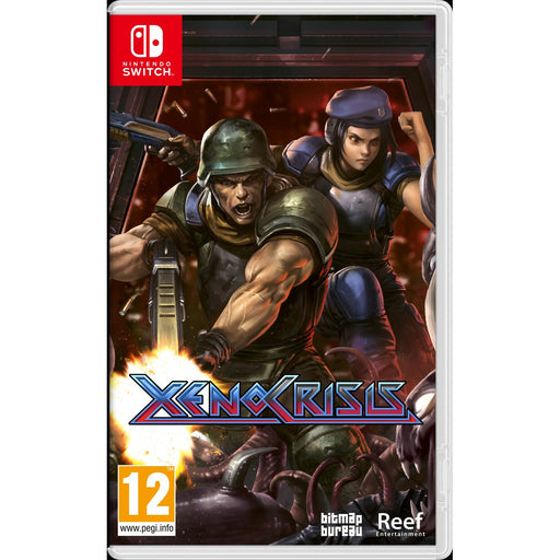 Xeno Crisis Nintendo Switch fizikai játék doboza – EFIGS kiadás
