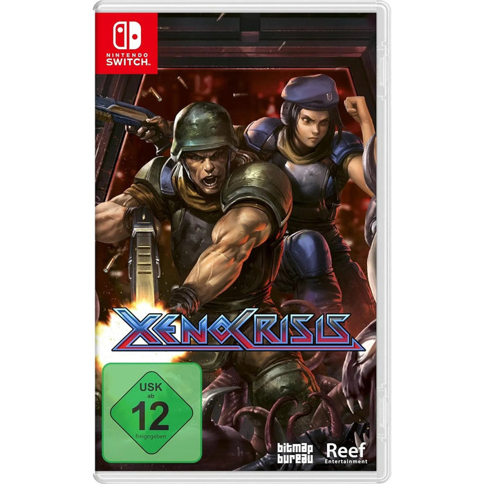Xeno Crisis Nintendo Switch játék doboza – német borító