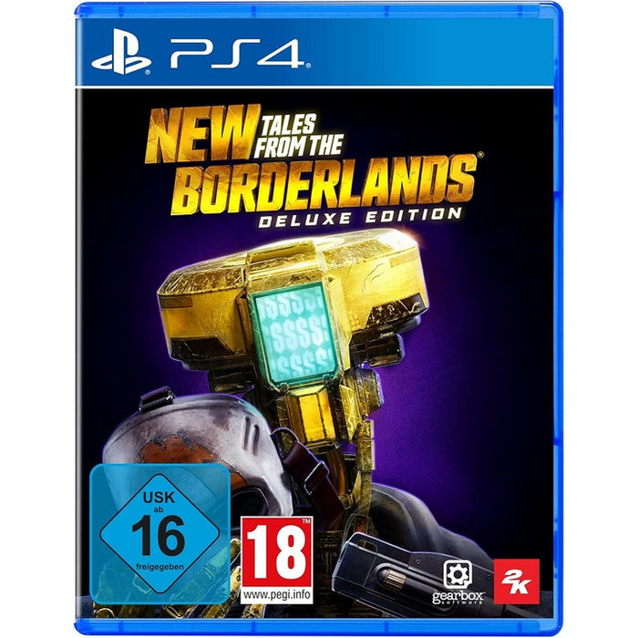 New Tales from the Borderlands Deluxe Edition PlayStation 4 game box — German USK edition
