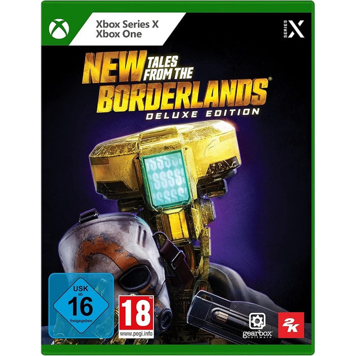 New Tales from the Borderlands Deluxe Edition Xbox Series X German box front cover