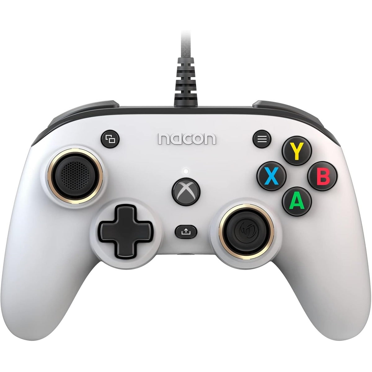 Nacon Pro Compact Wired Controller White for Xbox Series X – front view