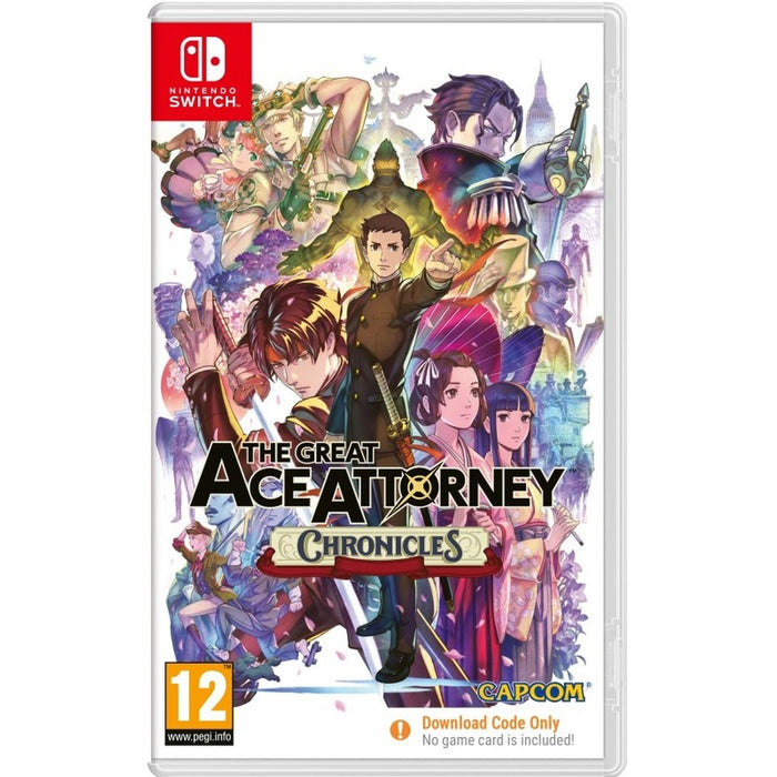 The Great Ace Attorney Chronicles Code in a Box Nintendo Switch game box