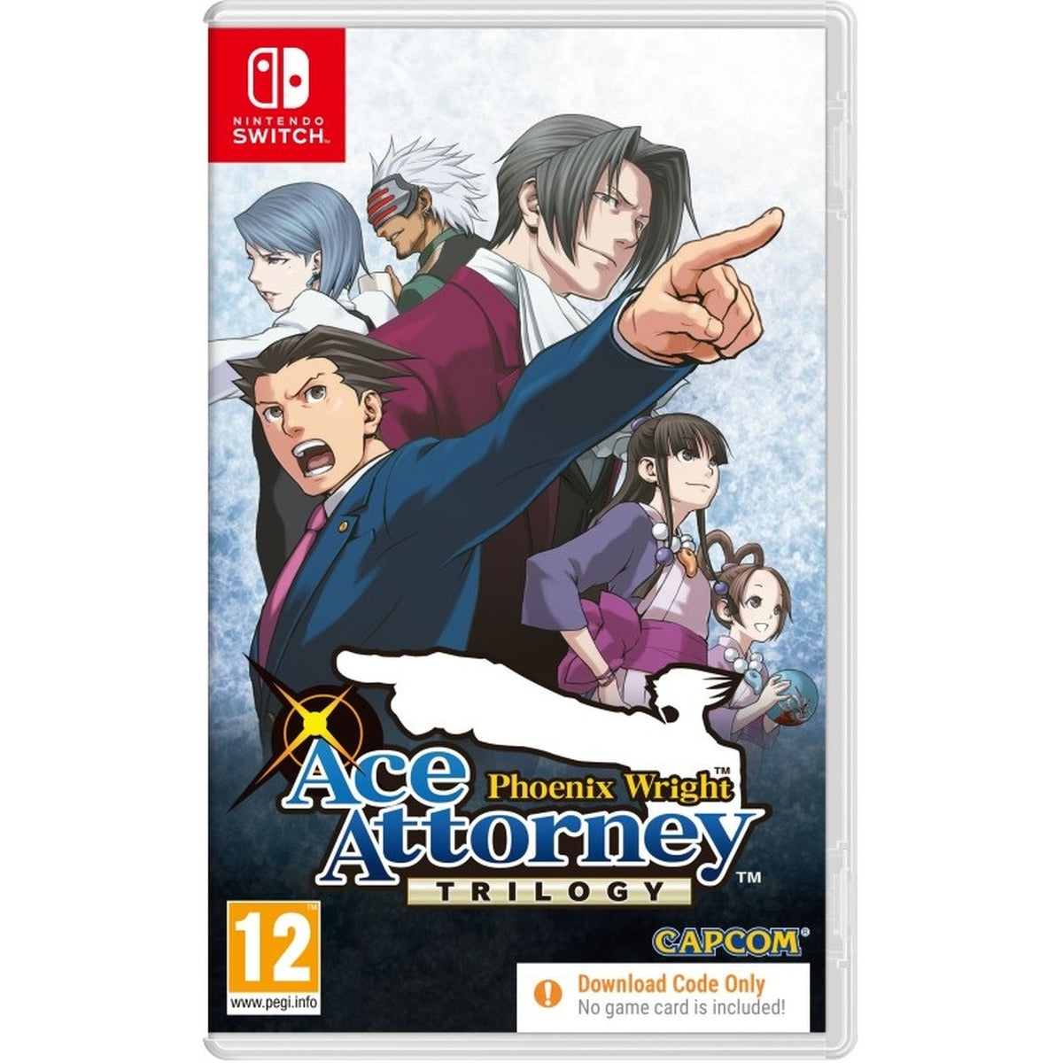 Phoenix Wright: Ace Attorney Trilogy Code in a Box – Nintendo Switch doboz