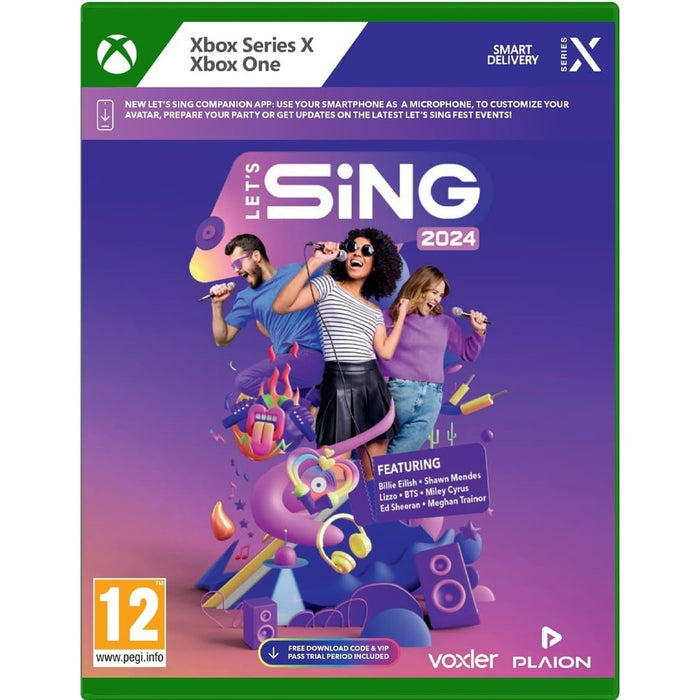 Let's Sing 2024 Xbox One doboz borítója
