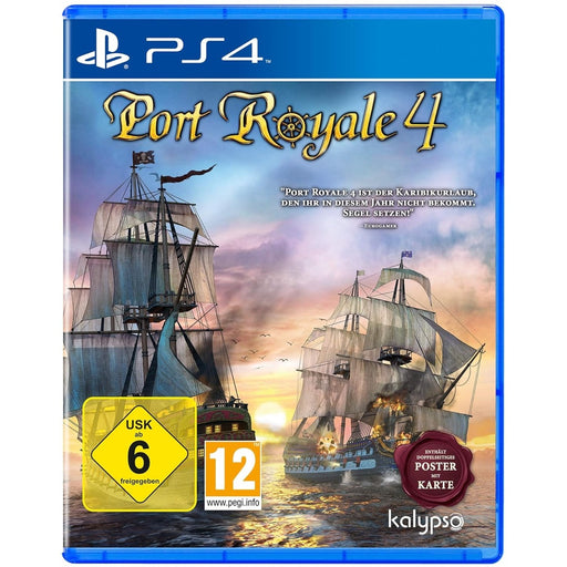 Port Royale 4 PS4 játék doboza – német kiadás
